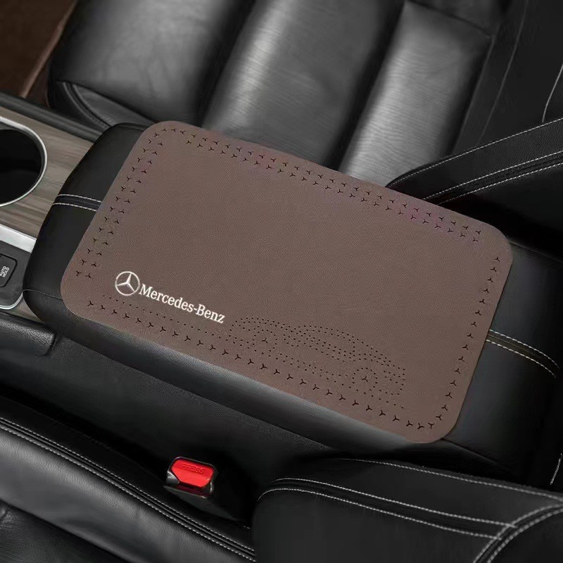 Universal: Universal Armrest box pad - mercedes-benz-mocha-brown-1-piece