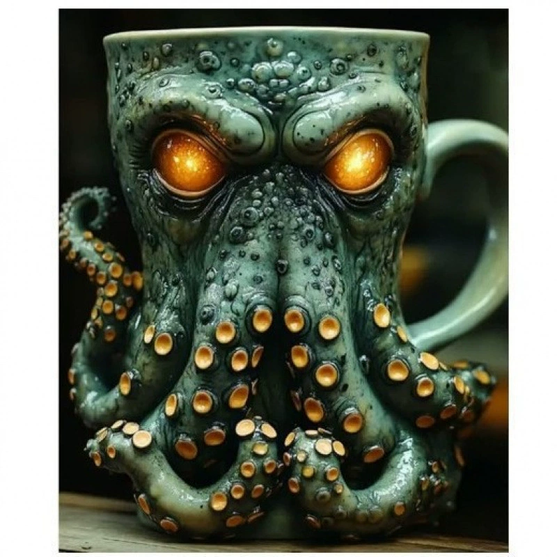 Популярная кружка в стиле Ктулху для баров и ресторанов, подходит для семейного использования.