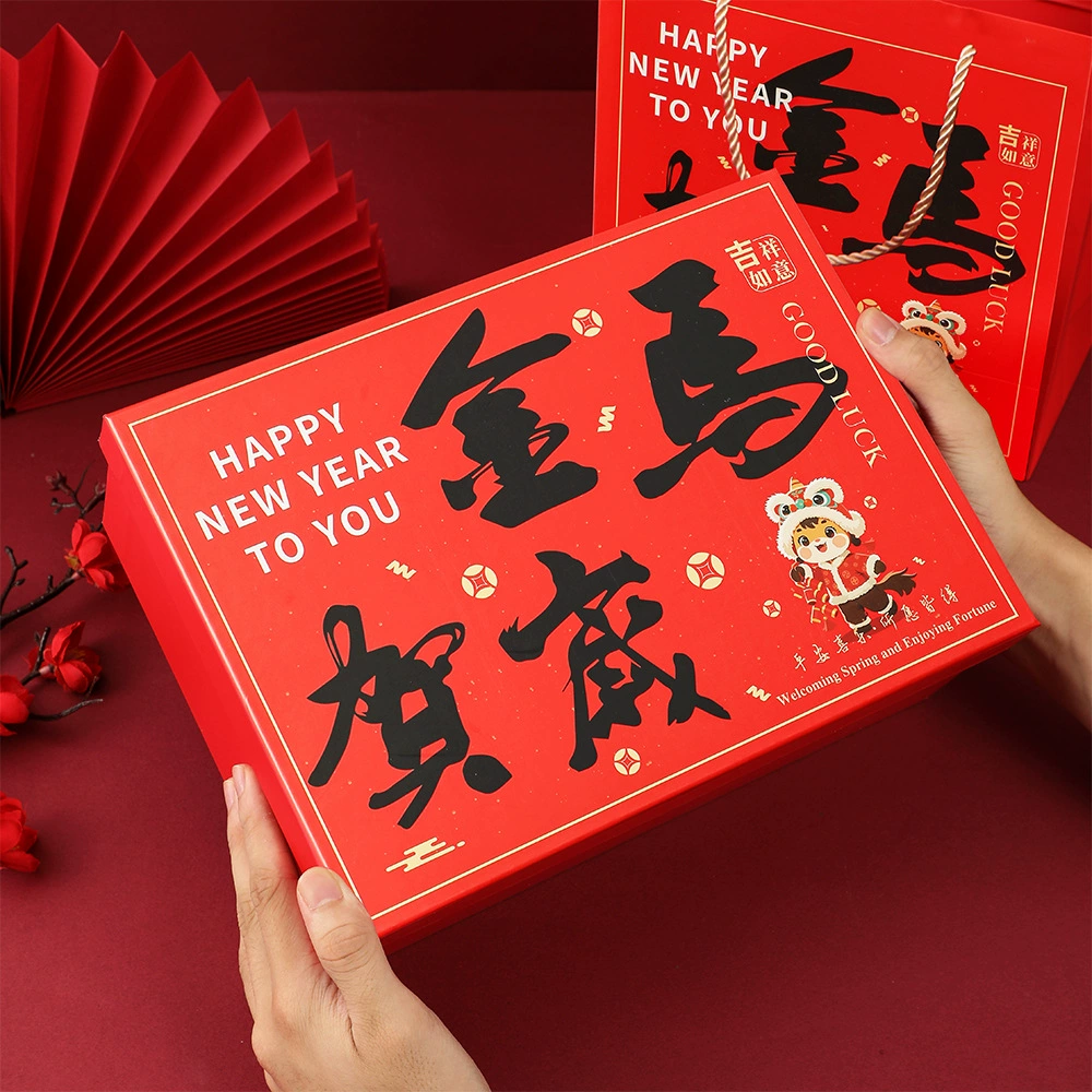 Подарочная коробка на Рождество, коробка для яблок, красная подарочная коробка, готовая упаковка для кружки и шарфа