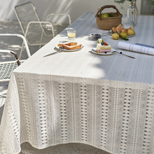 蕾丝桌布拍照家用北欧田园床头柜长方形餐桌布艺白色复古茶几盖布