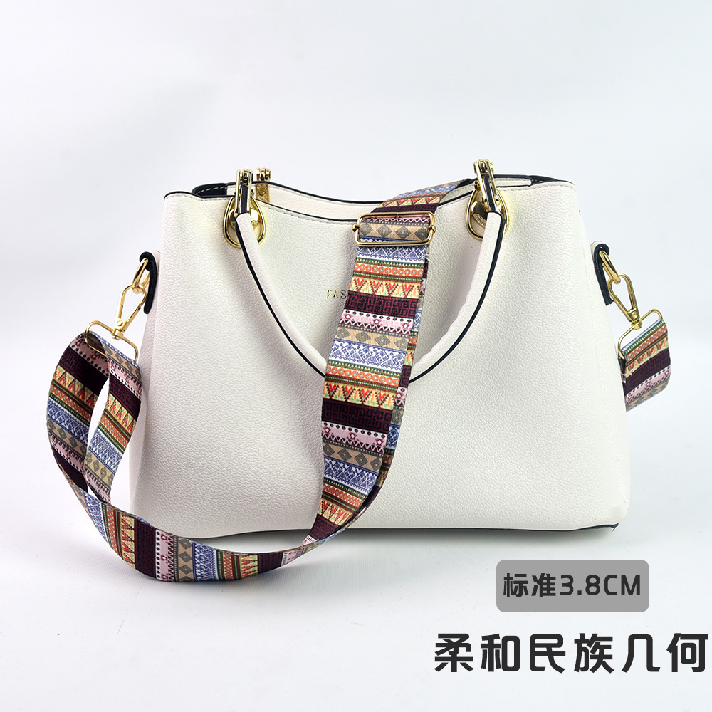 Bolso bandolera con accesorios ultra anchos, bolso de color, correa gruesa, correa de repuesto alargada, correa de hombro de bolso universal ajustable