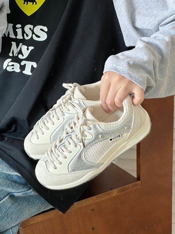 Zapatos de malla coreanos para mujeres verano 2026 nuevos zapatos casuales transpirables versátiles Gump zapatos ligeros zapatos de mujer