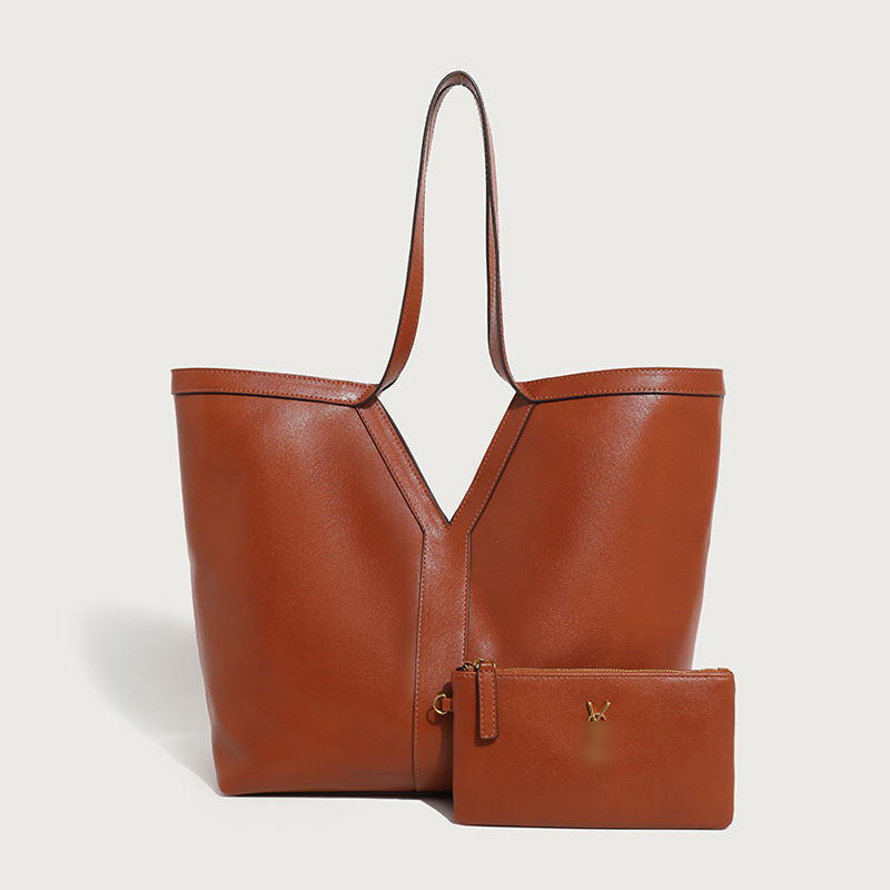 Borse da donna autunno e inverno pu nuova pelle conciata al vegetale grande capacità borsa tinta unita borsa tote borsa a tracolla borsa per mamma e bambino borsa femminile_voghion.com
