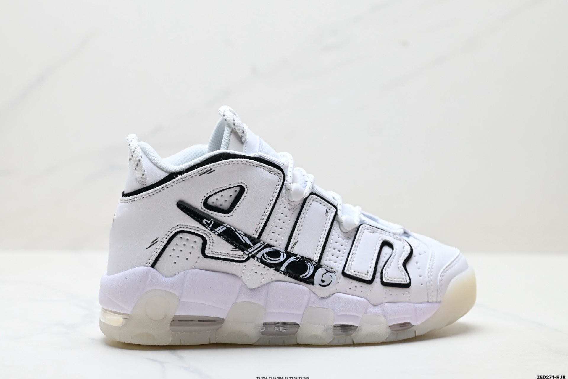 Zapatos Putian Big Pippen Air panda platino corriendo colchón de aire con suela gruesa zapatos de baloncesto de ocio para hombres y mujeres versión superior