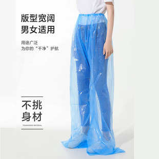 ♔ Disposable Rain Pants and Raincoats for Adults and Men, Travel Rafting, Hiking, Whitewater Rafting, Thickeneded Foot Pants, Plastic Rain