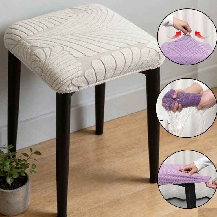 New Thickened Square Stool Cover, Universal for All Seasons, Elastic Protective Cover for Stools