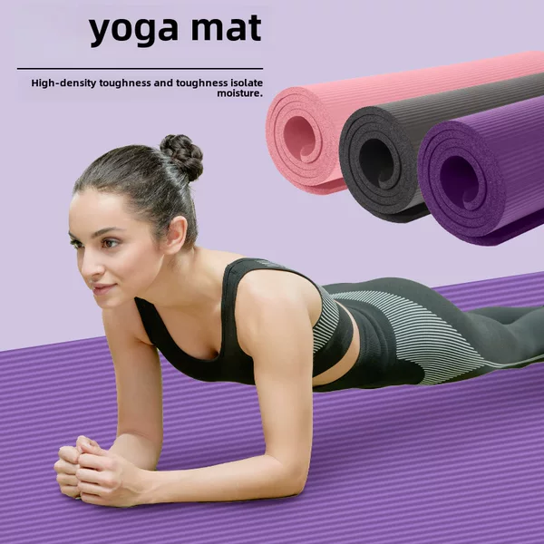 Nbr Yoga Mat Women's Special Sleeping Mat Sports Dance Mat Men's Fitness Mat Non-Slip Household Thickeneded Shock-Absorbing Yoga Mat