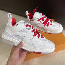 缀高trainer驴家运动鞋休闲鞋情侣牛仔系带男女板鞋小白鞋情侣款