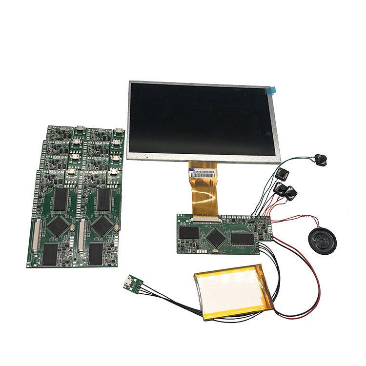 7寸LCD IPS高清屏显示器视频贺卡模块PCBA机芯视频按键播放器