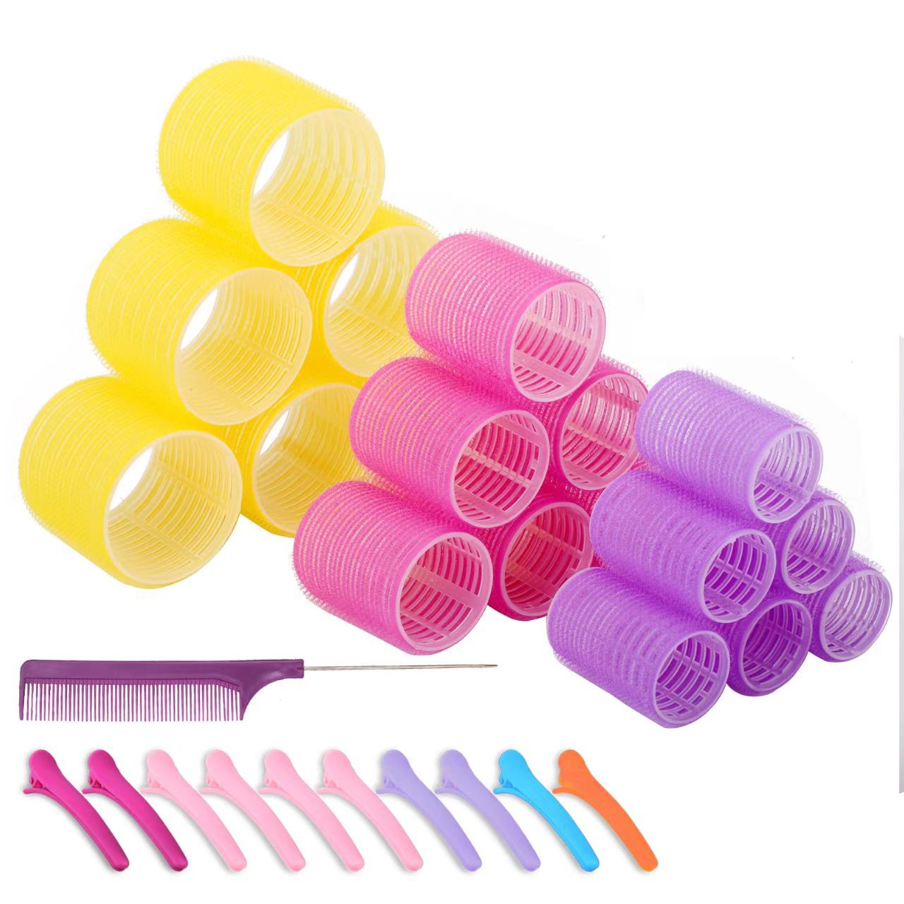Plastic curly bangs