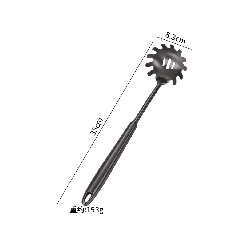 Amazon cocina de acero inoxidable guisado de fideos de pesca lengua cuchara de carne tenedor de patata conjunto de regalo
