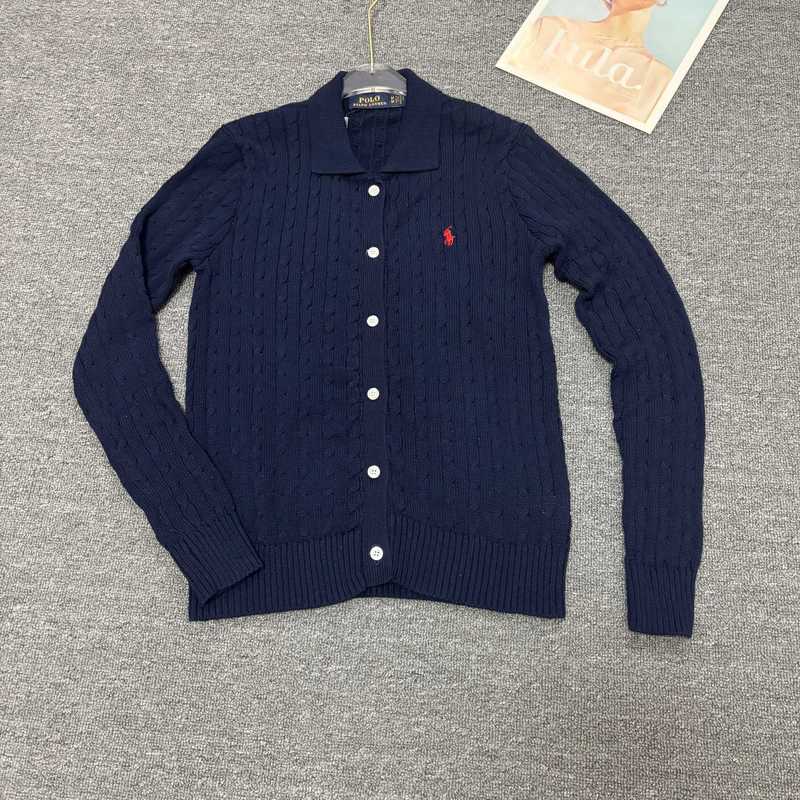 Ralph Lauren 经典基础百搭款翻领开衫纯色小马刺绣logo 针织长袖|undefined