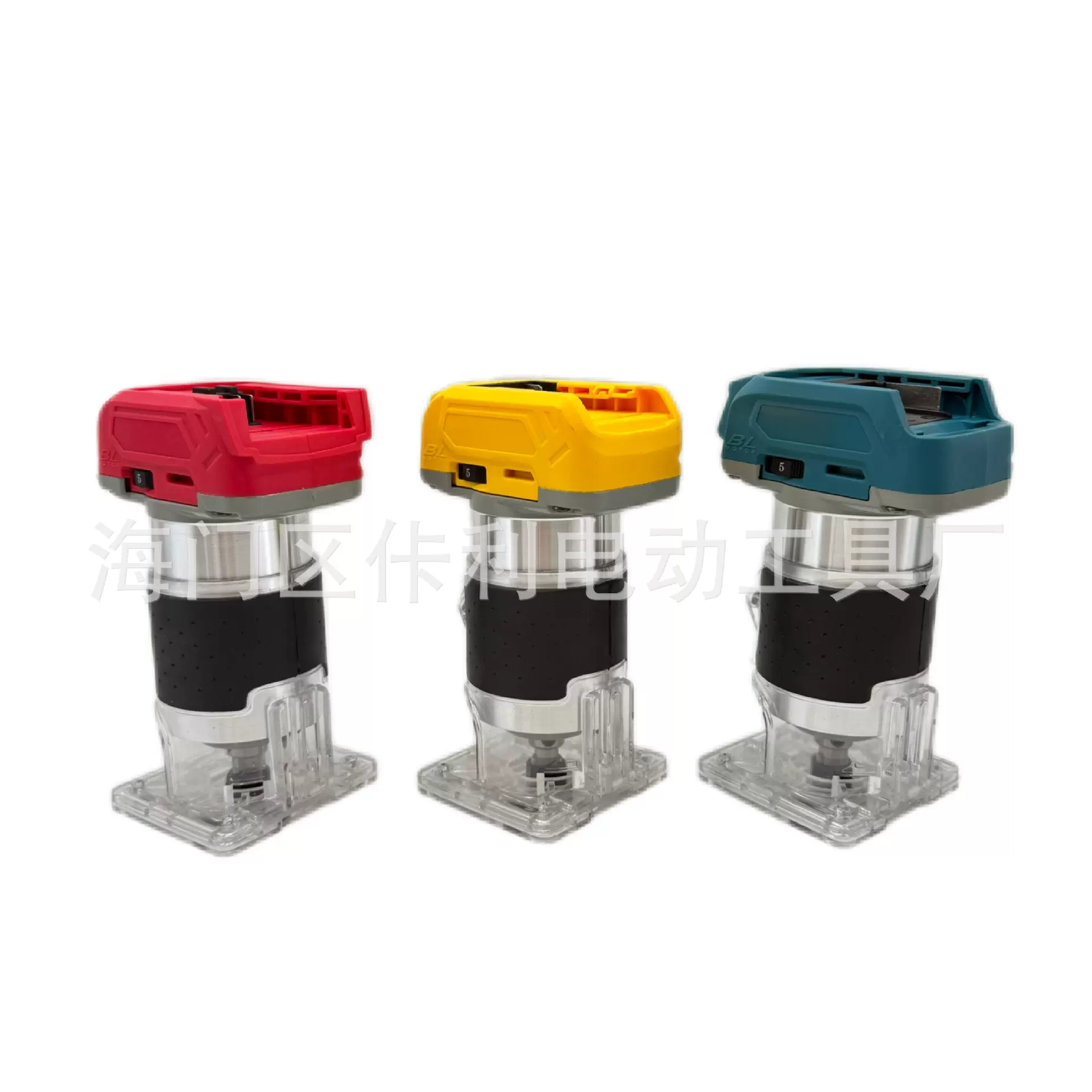 跨境外贸无刷锂电修边机21V木工开槽机雕刻机多功能