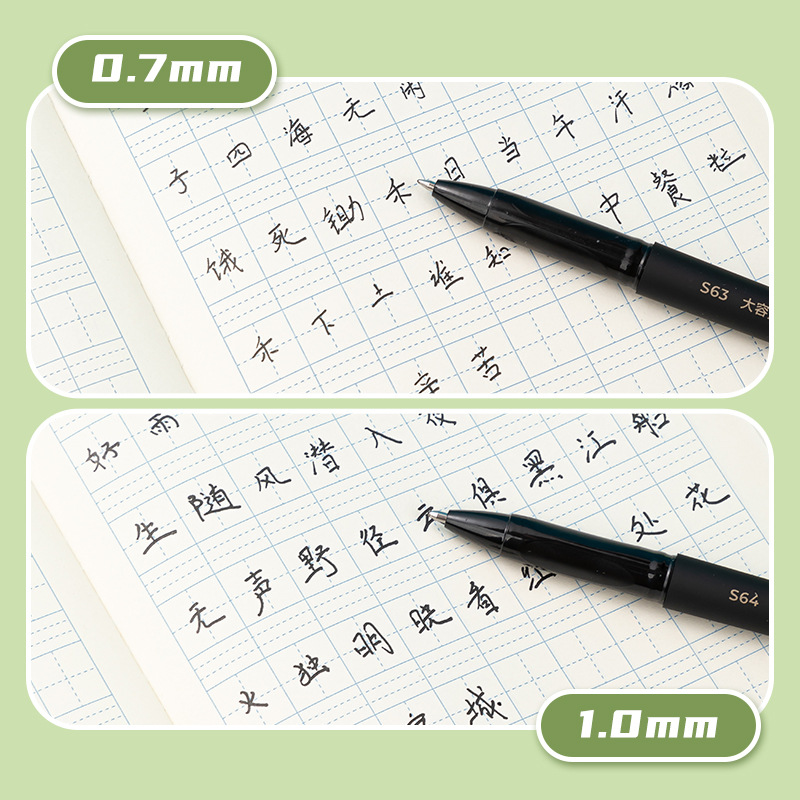 DeLi 1.0 bolígrafo de firma 0.7 bolígrafo de entrenamiento bolígrafo neutro bolígrafo duro caligrafía bolígrafo especial de oficina de negocios bolígrafo de alta calidad