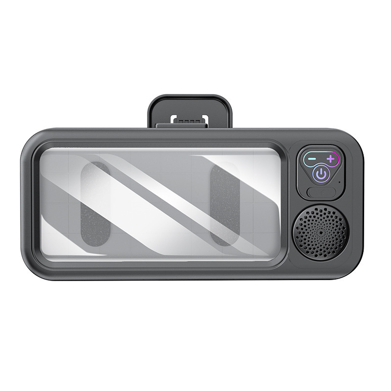 Waterproof Touch Phone Holder for Kitchen and Bathroom, Wireless Rgb Bluetooth Speaker for Watching Shows While Showering, in Stock