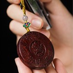 非洲紫檀DIY木质工艺雕刻莲花上下通孔隔珠配件如意祥云五行八卦