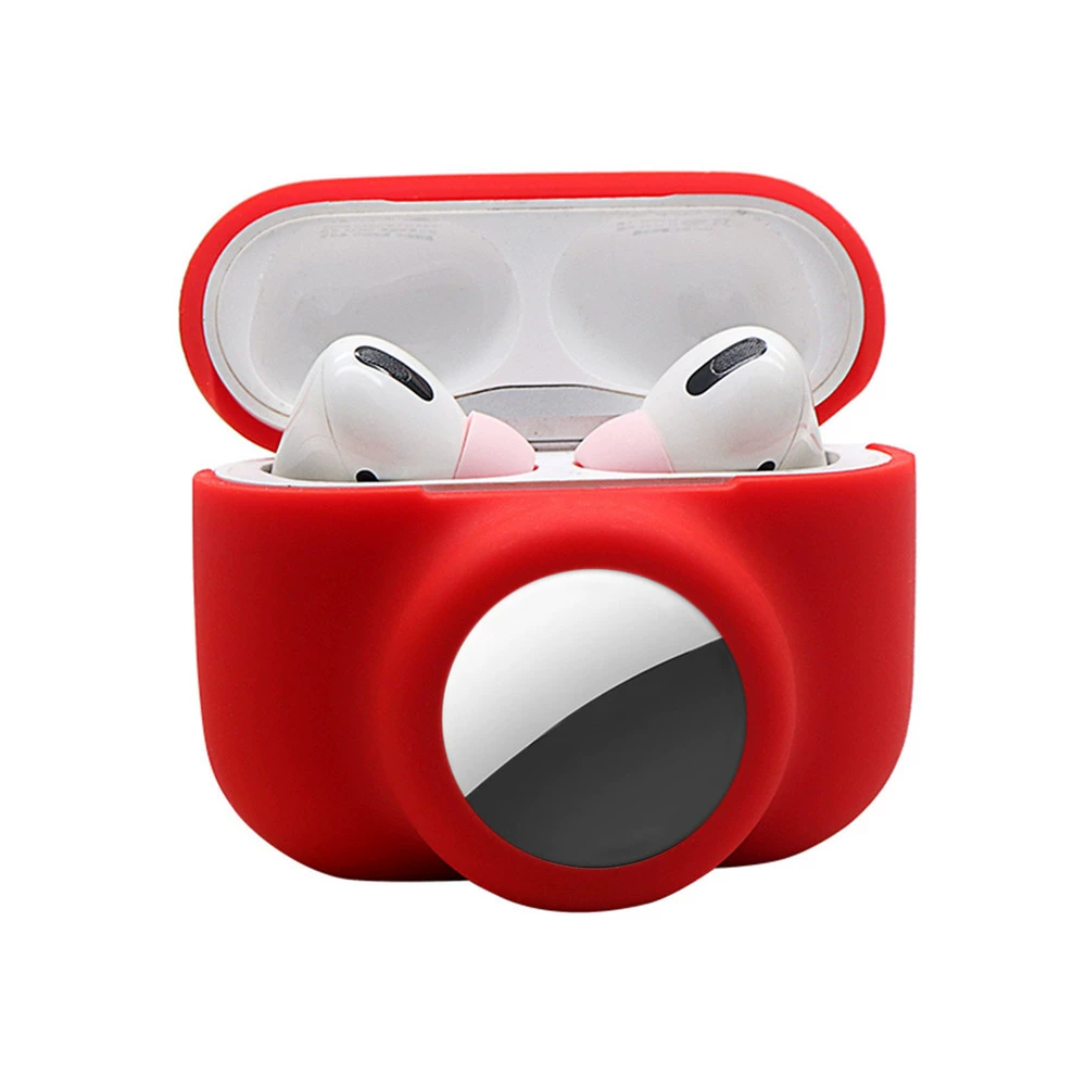 Чехол для Apple AirPods Pro 3-го поколения, двухв1 силиконовый чехол с держателем для Airtags Pro