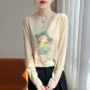春夏薄款宽松女孩针织衫