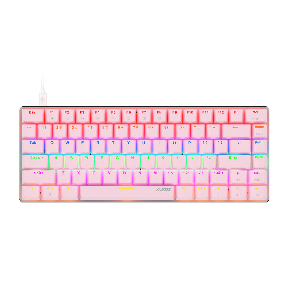AK33 Rosa Blu Rosso Asse Singola Luce Mista Meccanica 82 Ufficio Casa Gioco Chiave Separazione Cavo Tastiera_voghion.com