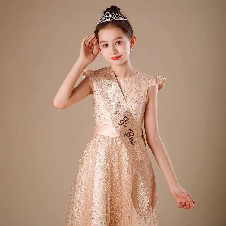 Amazon corona partido suministros correa de hombro los niños oro rosa cebolla en polvo cinturón cumpleaños regalo