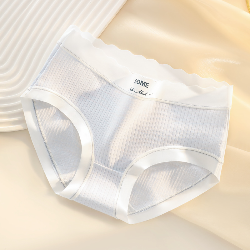 Bragas mujer antibacteriano transpirable entrepierna cintura media dulce niña gran tamaño pantalones cortos triangulares cabeza cómoda sin costuras ropa interior para mujer algodón