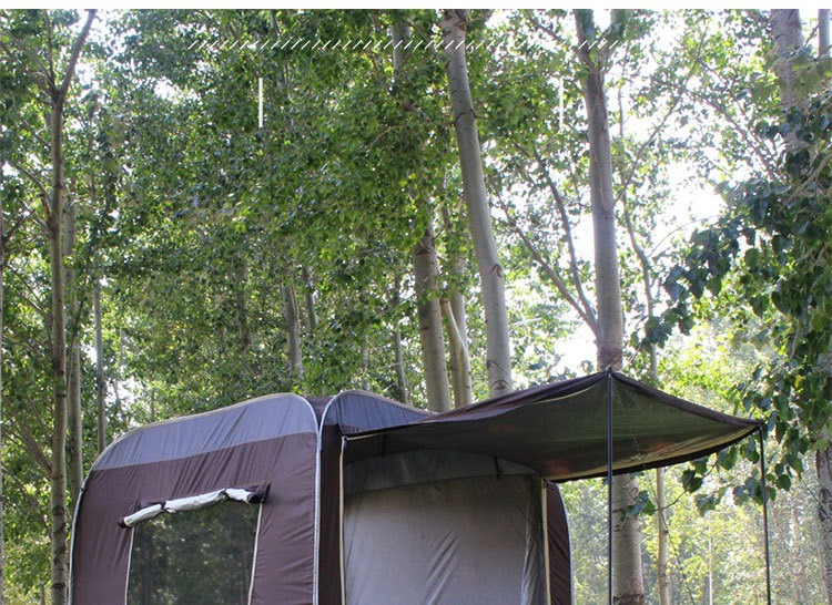 Car Rear Extension Tent, Automatic Tent Beside the Car, No Need to Set Up, Quick-Open Self-Driving Tour Camping, Ultra-Light Camping Awning