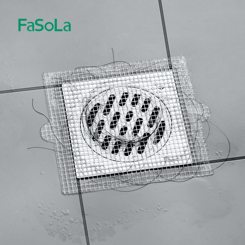 FaSoLa floor drain stickers prevent insects and prevent hair from clogging the bathroom sewer drain outlet disposable filter