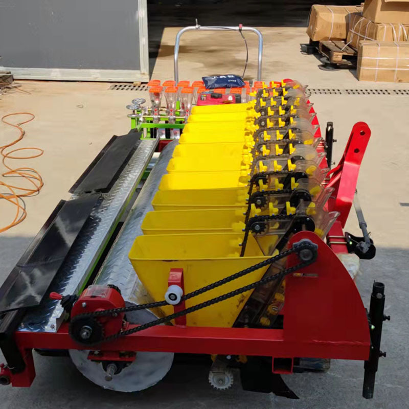 农用蒜瓣种植机 电动三行大蒜播种机 自走式多行种蒜机