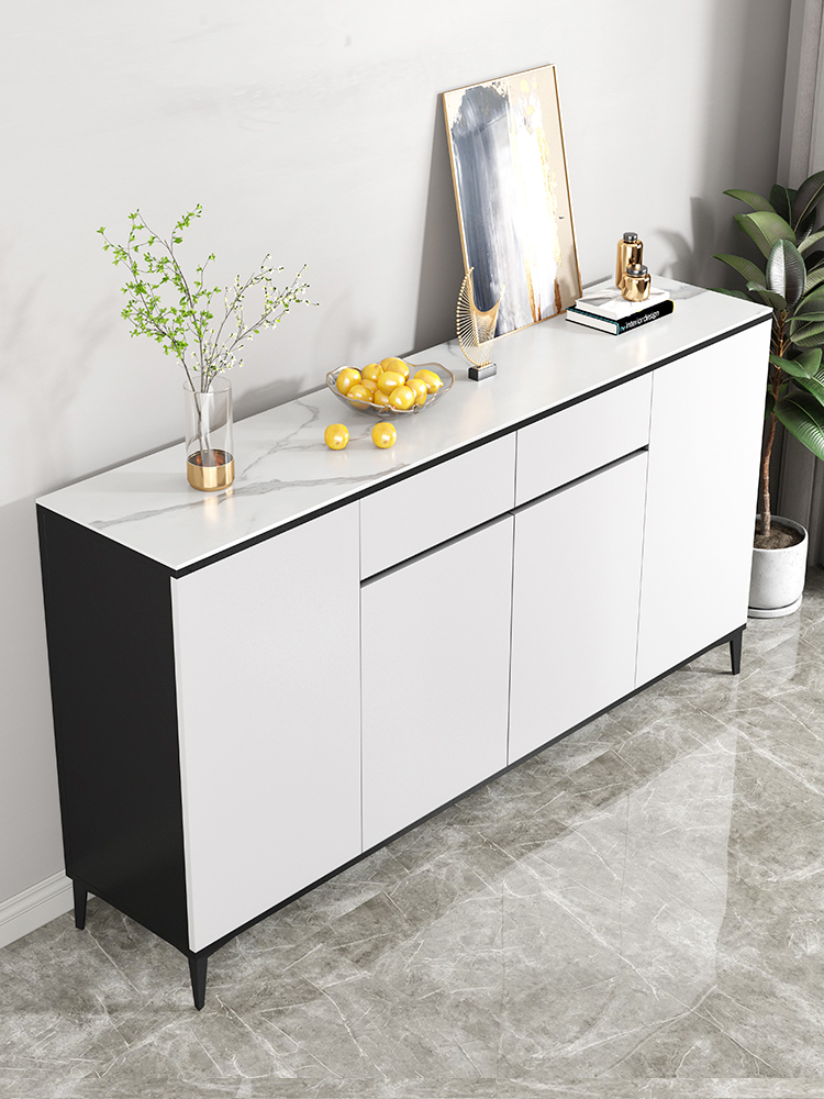 Batch Rock Slab Sideboard Modern Minimalist Luxury Living Room Wall-Hung Tea Water Cabinet for Kitchen Home Storage and Display