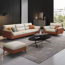 三防科技布沙发北欧现代简约客厅直排三人布艺乳胶网红沙发