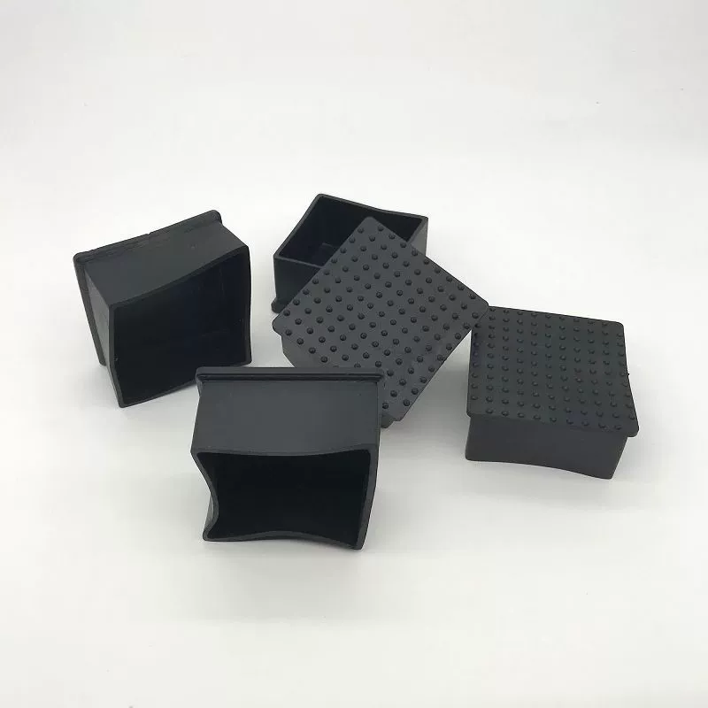 Мебельная квадратная подставка для ног, квадратная трубка, ПВХ-покрытие, оборудование для фитнеса, нескользящий коврик, полка, защитный чехол для ног, уплотнительный рукав