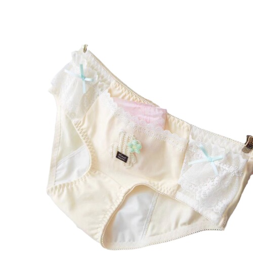 Long-term Japanese pure cotton all-cotton mid-rise sanitary pad period day and night anti-leak physiological underwear for women, can hold warm pads