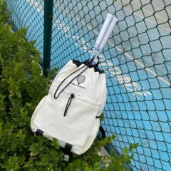 跨境新款轻便双肩包便携运动羽毛球包大容量抽绳通勤背包学生书包