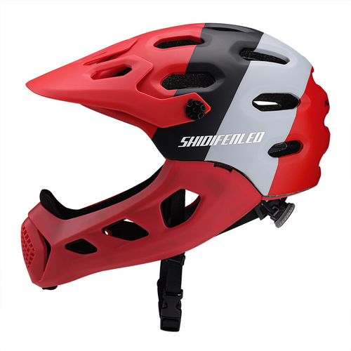 New mountain bike off-road helmet full-face extreme sports safety helmet unisex with detachable chin strap