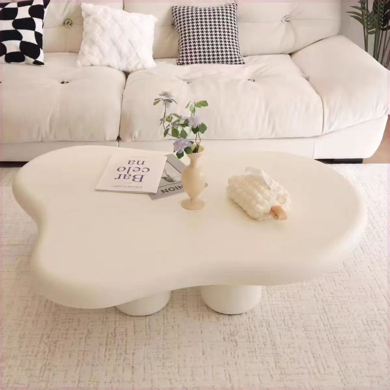 Cream Cloud Coffee Table Living Room Home 2025 New Accessible Luxury Simple Modern Scandinavian Small Apartment Special-Shaped Table