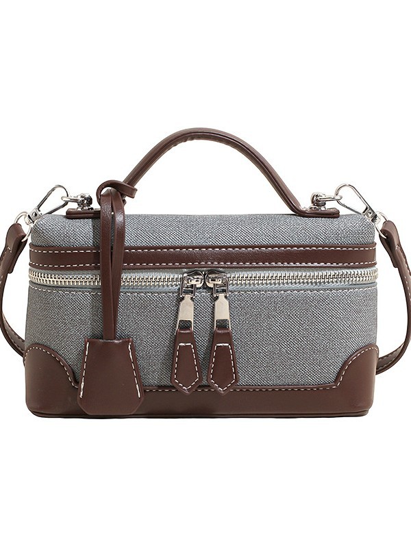 Bolso de mano de tendencia transfronteriza 2026 nuevo bolso de caja de empalme de moda nicho bolso de lujo pequeño image 6
