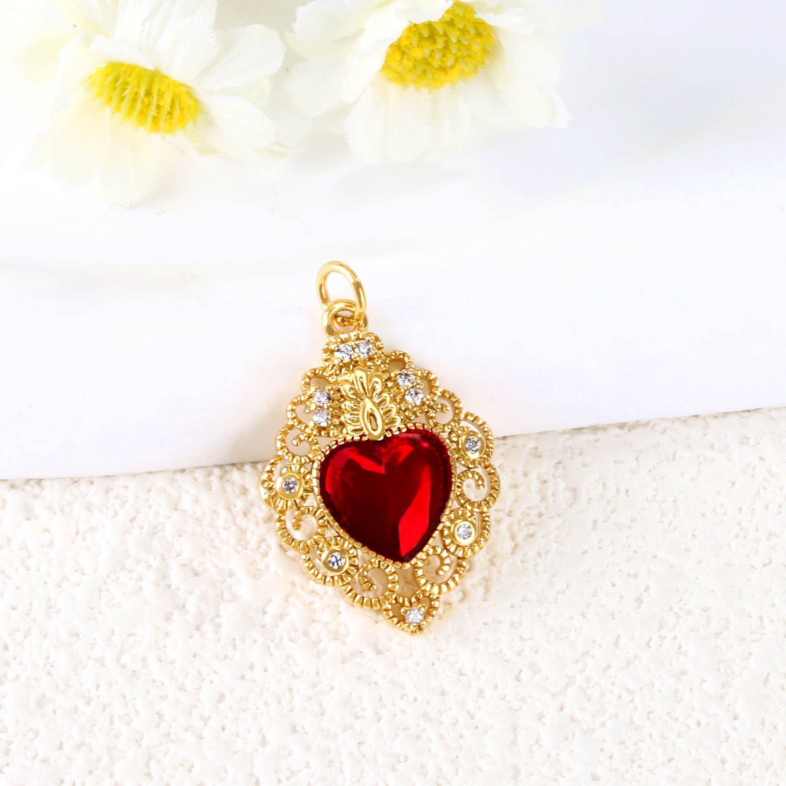 6g Weight Pendant Jewelry Making Type 15*28mm, 20*17mm, 30*14mm Jewelry Making Size Gold Plated Plating Material Gem Inlay Material DIY Jewelry Accessories Classification 1 Piece Quantity Copper Material Cross, Heart Shape, Wings Pattern Polished Finish Inlay Design Retro Style 1 Piece 15*28mm 20*17mm 30*14mm Copper Gem Gold Plated Cross Heart Shape Wings Polished Pendant 12