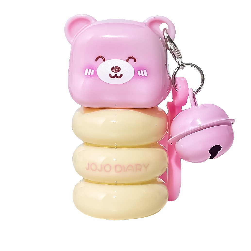 JOJO DIARY Sweet Heart Bear Lipstick Matte Niebla Velvet Blanking No Touch Cup Colgante Cross-Border Beauty Girl