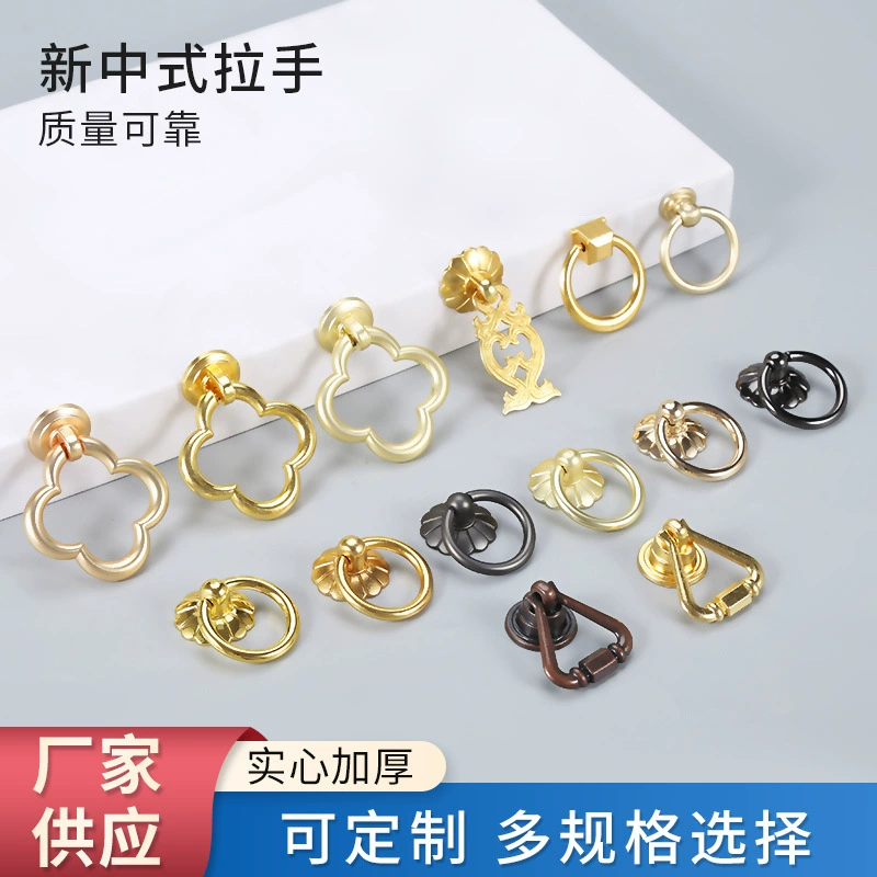 Оптовые мебельные ручки, фурнитура из цинкового сплава для ящиков и шкафов, новые однорычажные ручки для дверей шкафов в китайском стиле, различные размеры