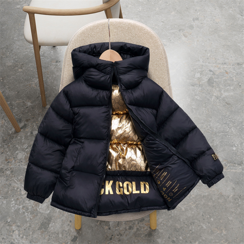 Comercio exterior ropa de algodón oro negro ropa de algodón para niños ropa de algodón oro negro ropa de algodón grafeno chaqueta de invierno para hombres y mujeres