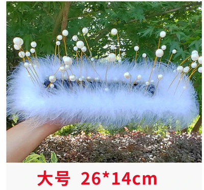 Internet Celebrity Style Feather Pearl Anti-Slip Anti-slip mat - 26mm-pearl-feather-mat
