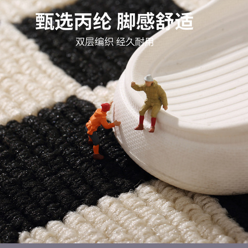 Cross-border home entrance floor mat, entrance hall, dust removal, wear-resistant door mat, simple water-absorbent non-slip carpet