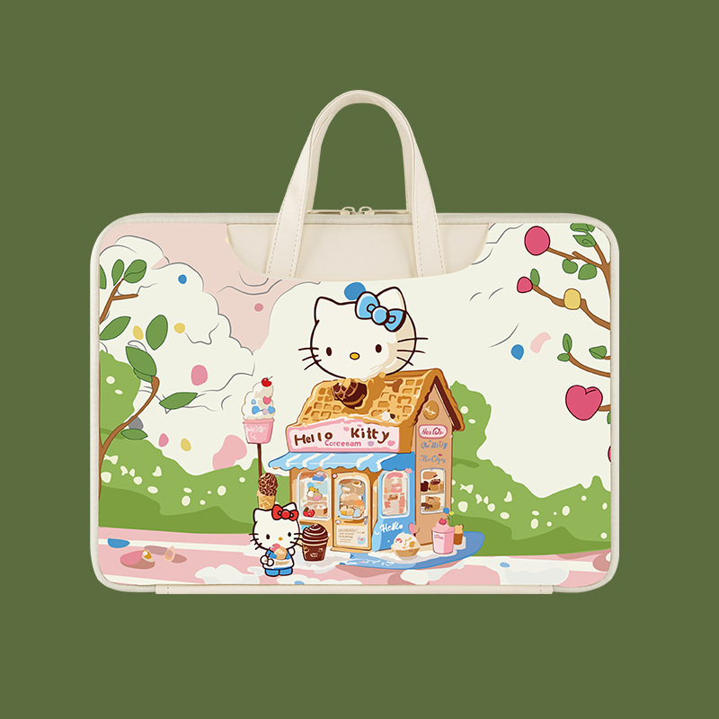 Cute Cartoon Hello Kitty Computer Bag with High Aesthetic Appeal, Waterproof Laptop Storage Bag for 14inch and 16.1inch Inch Gaming Laptops