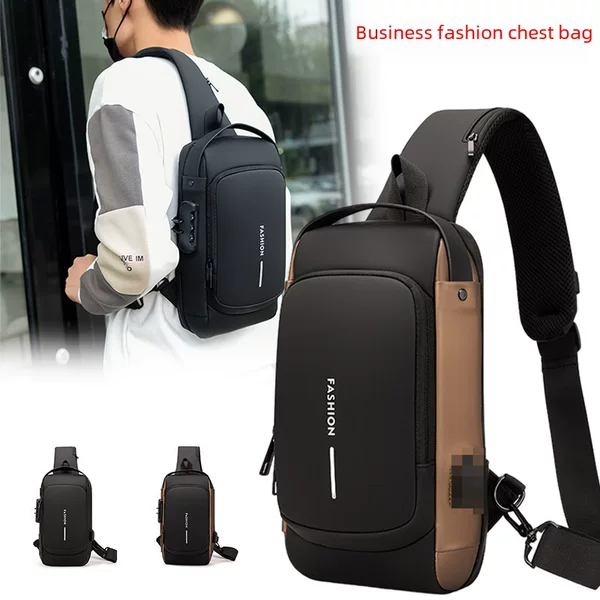 Cross-Border Supply Fashion Shoulder Bag Men's High-End Trendy Crossbody Bag Multi-Purpose Casual Sports Motorcycle Chest Bag