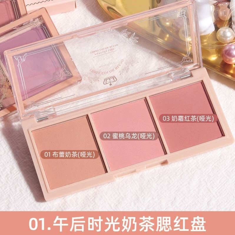 PIPL梦幻女孩三色腮红裸妆胭脂自然哑光膨胀色修饰眼影卧蚕鼻头04|undefined