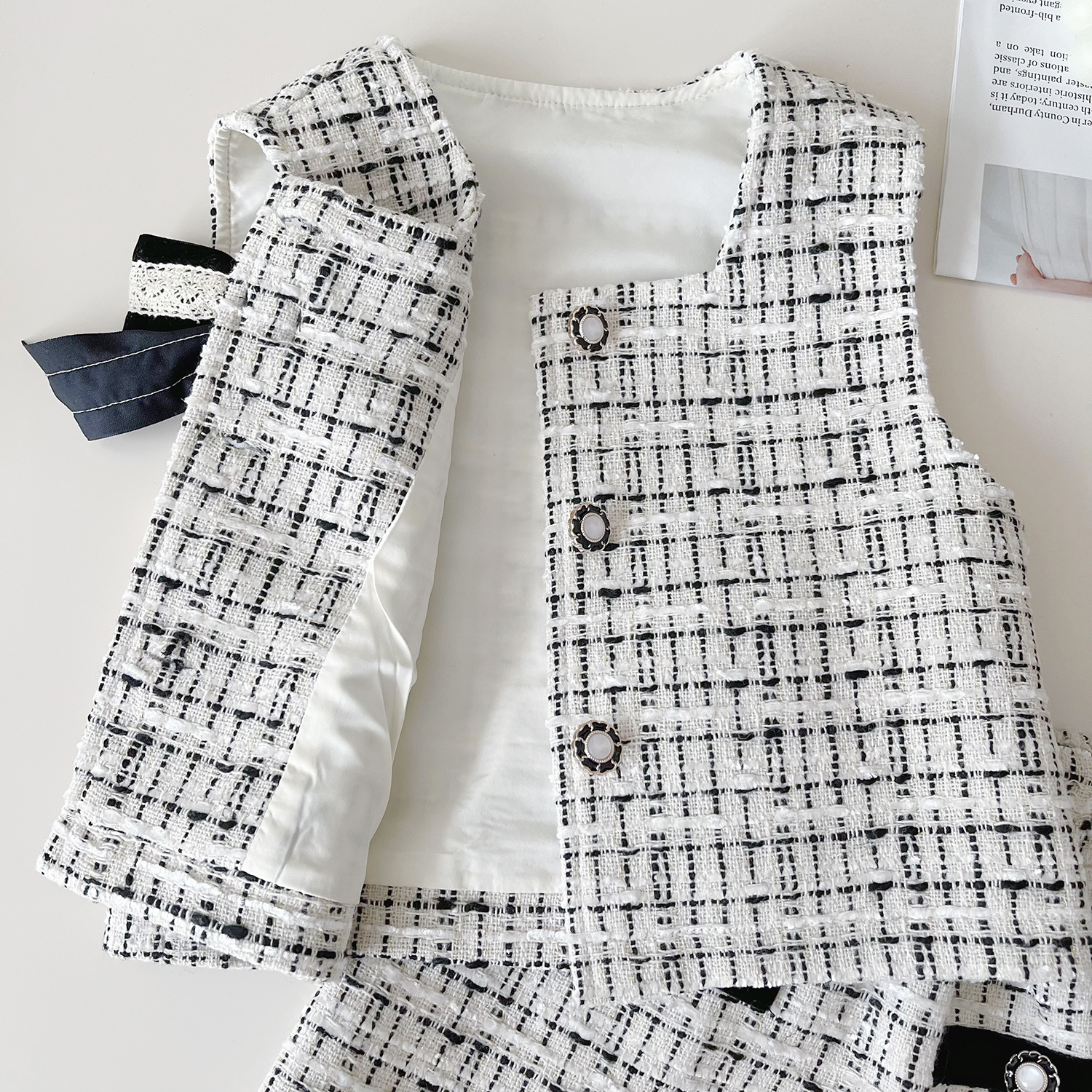 Girls Little Fragrant Style Three Piece Set For Toddler Girls_voghion.com