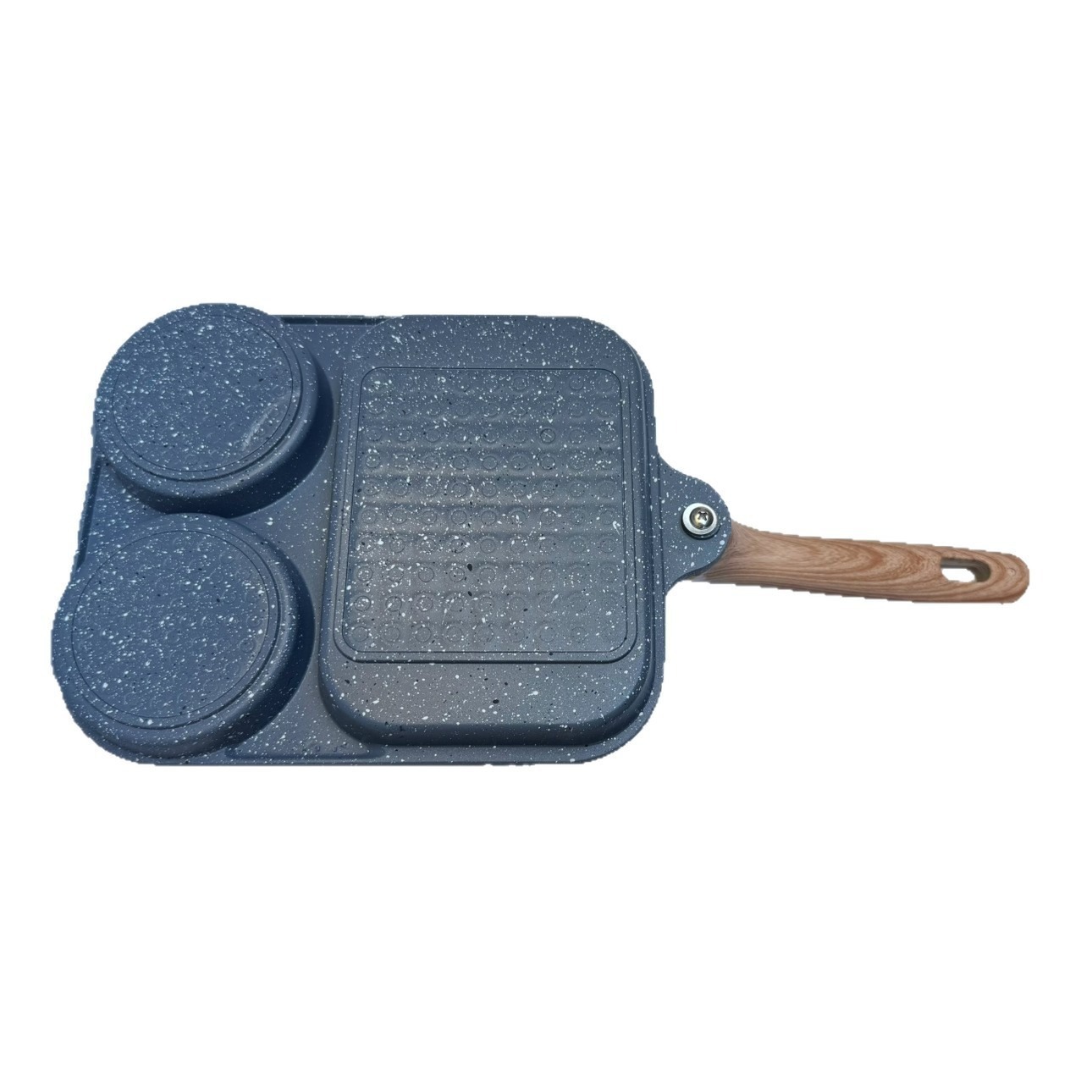 Sartén Plana 3 en 1 para Huevos de Aluminio y Piedra Maifan, Antiadherente image 6