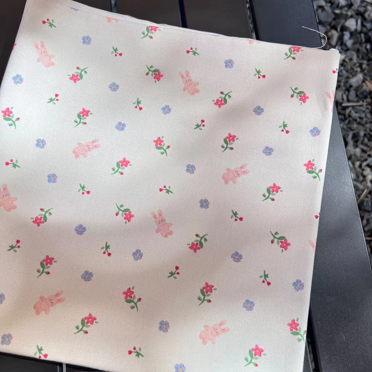 韩国全棉21支数码印花棉布清新小碎花童装连衣裙服装手工面料桌布