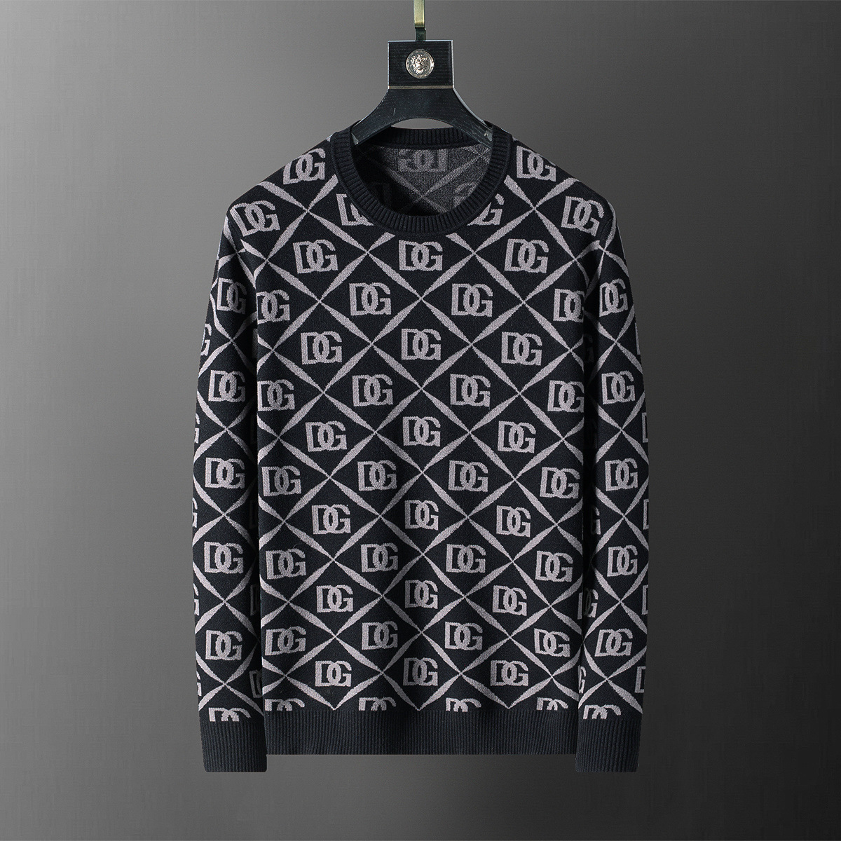 High-quality cross-border 2025 chaqueta de punto chaqueta suéter de manga larga temperamento masculino un cabello