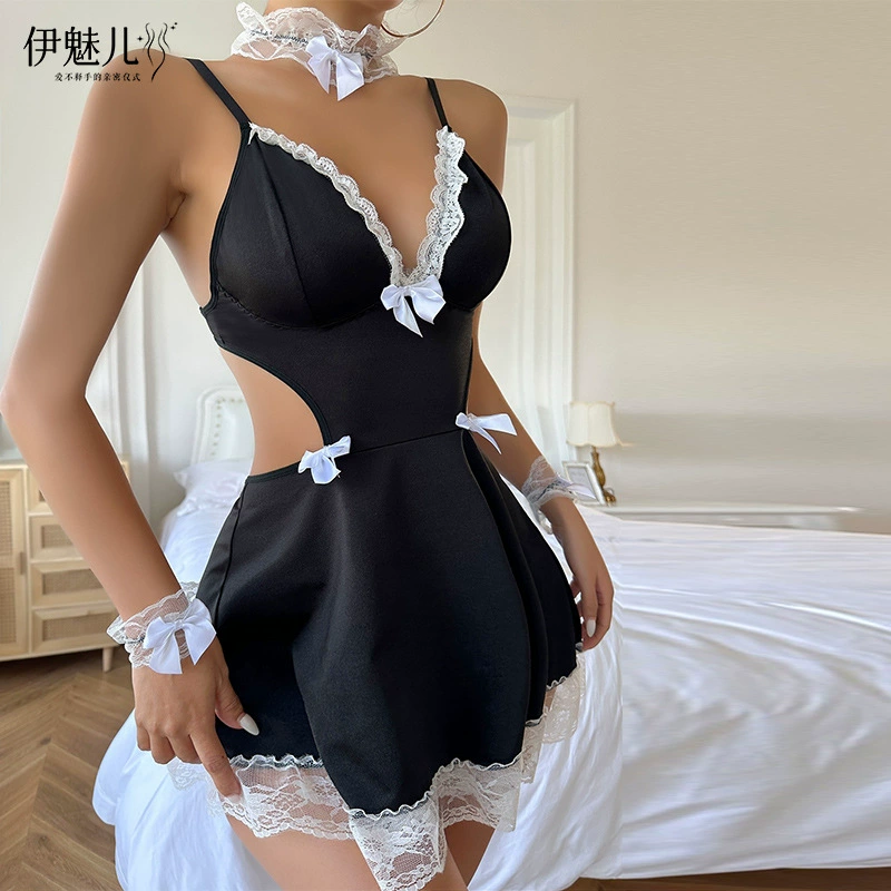 Кружевное белье, сексуальная пижама, AliExpress, Wish, европейский стиль, V-образный вырез, утягивающий эффект